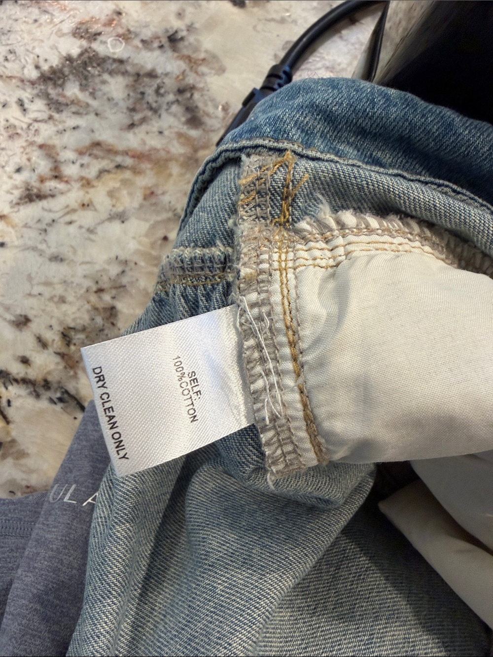 Veveret Tiered Twirl Denim Maxi Skirt - Picture 5 of 5